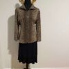 Misook Brown Leopard Print Jacket