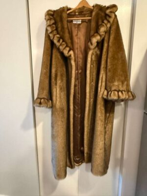 Pamela McCoy Long Faux Fur Coat